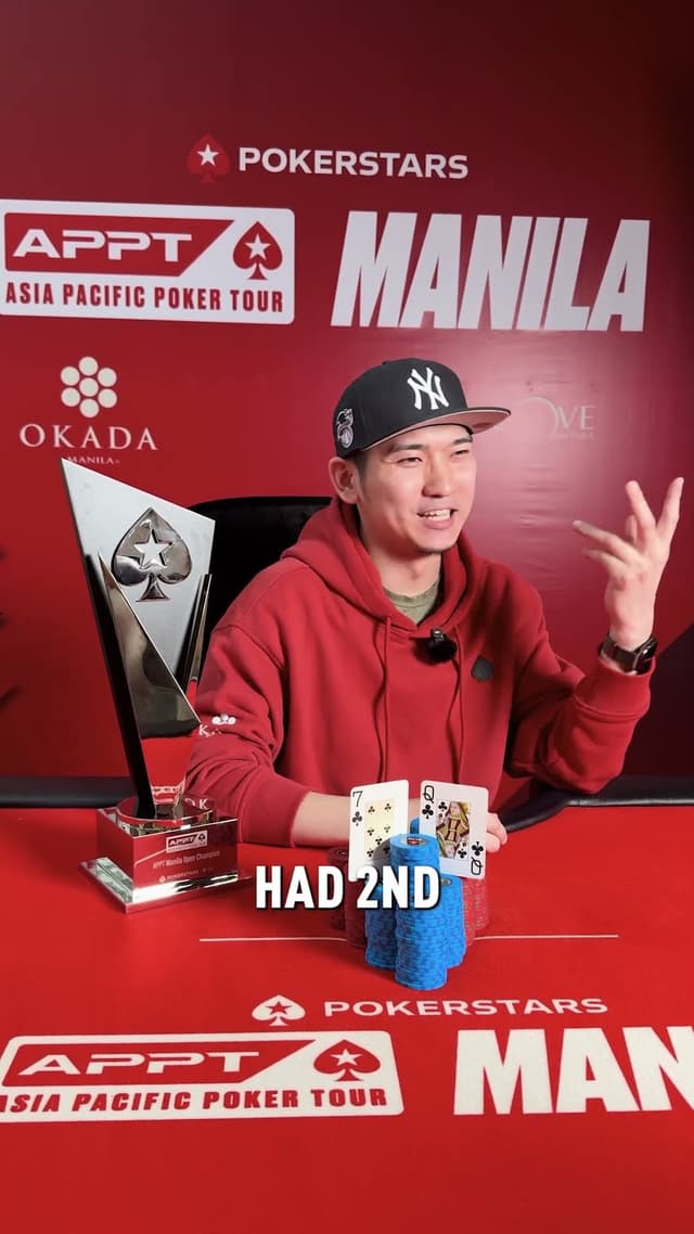 From just 9 big blinds to APPT Open champion. 🏆🇯🇵