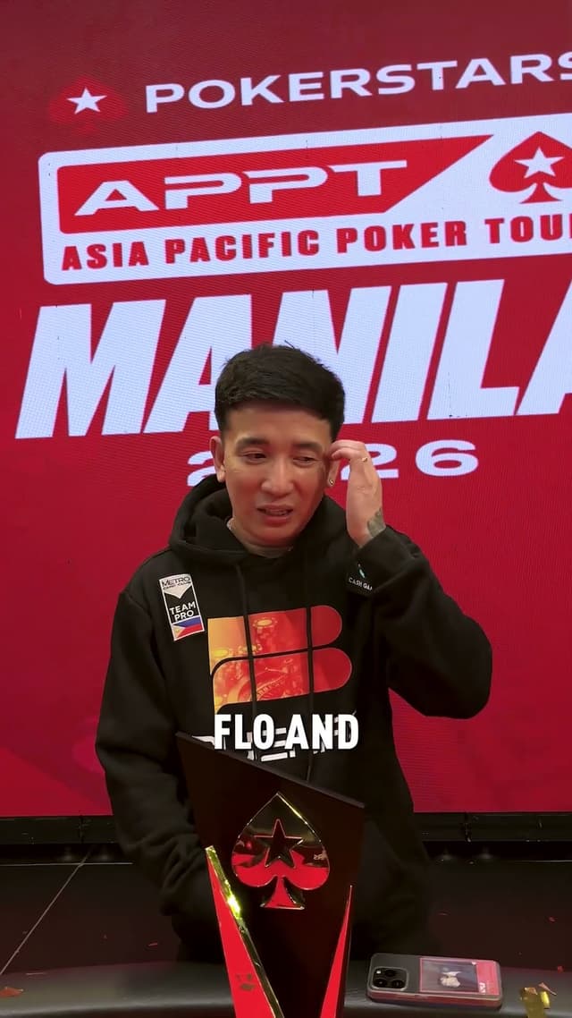 From short stack to champion at APPT Manila 2026. 🏆♠️
