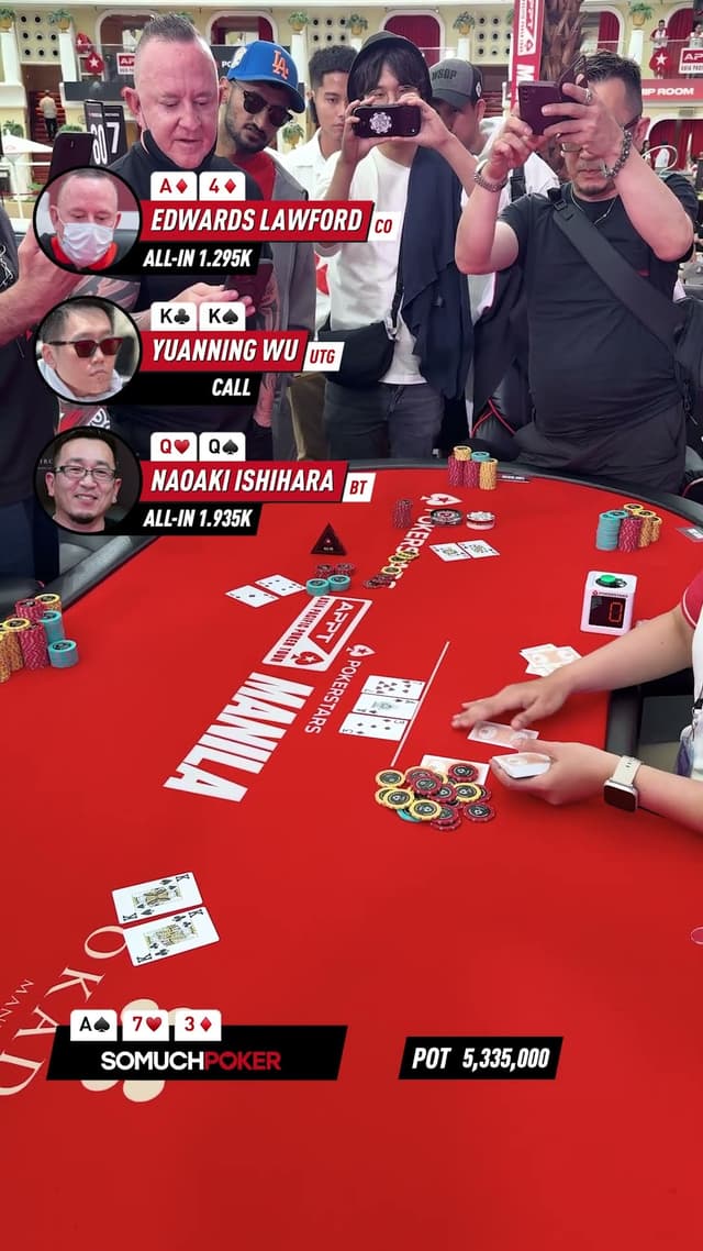 The biggest pot of the final table delivered absolute chaos. π€―β οΈ