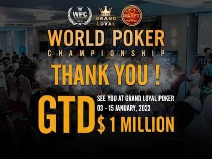World Poker Championship awards ₫54.6B (~US$ 2.3M) in prizes, Leonard Yannick wins two events; Other highlights