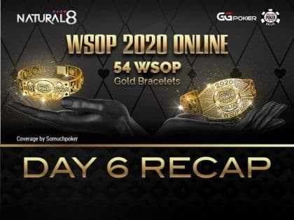 2020 WSOP Online – Natural8: Weekend madness with seven bracelets up for grabs; Asia friendly events; The Opener and Every 1 for Covid Relief to resume