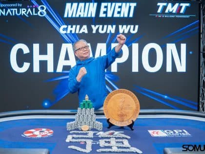 Chia Yun Wu conquers record breaking Taiwan Millions Tournament Main Event for NTD 3.6M (~USD 114.9K)