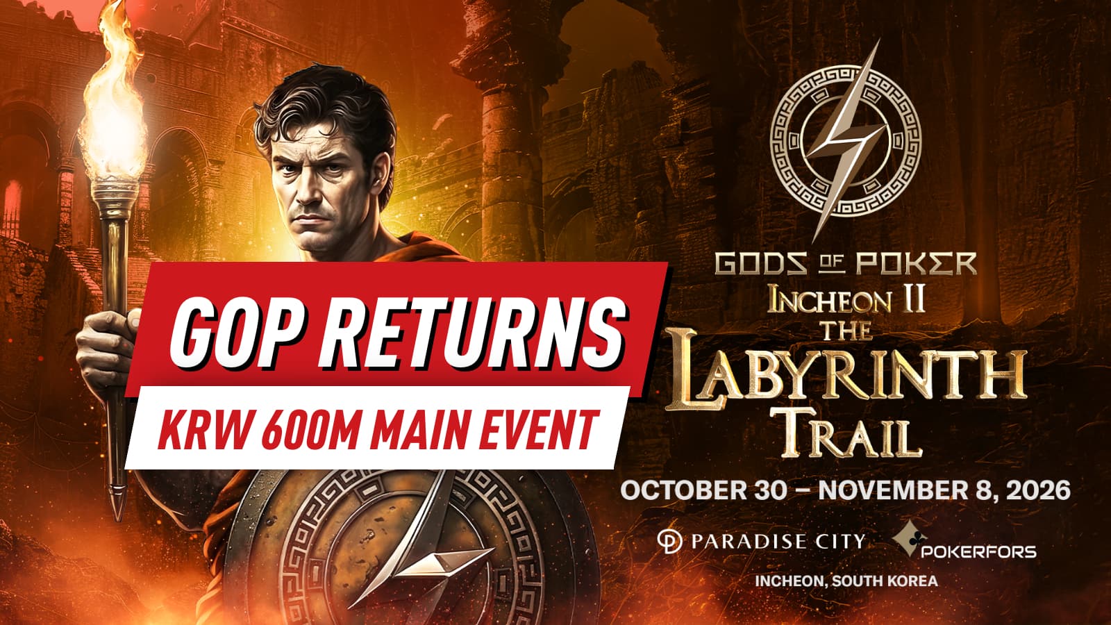 GOP Incheon 2026 II: The Labyrinth Trail Returns With KRW 600M Main Event