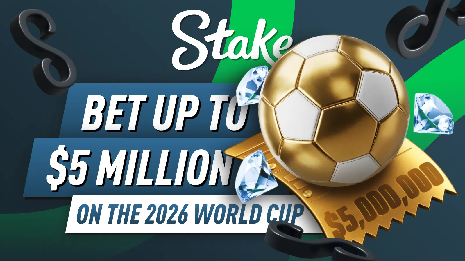 Stake World Cup 2026 $5M Bets & Best Betting Odds