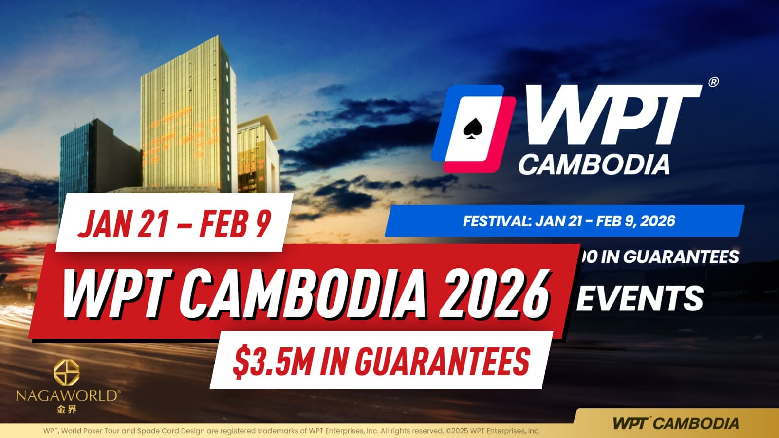 WPT Cambodia 2026 Returns to NagaWorld