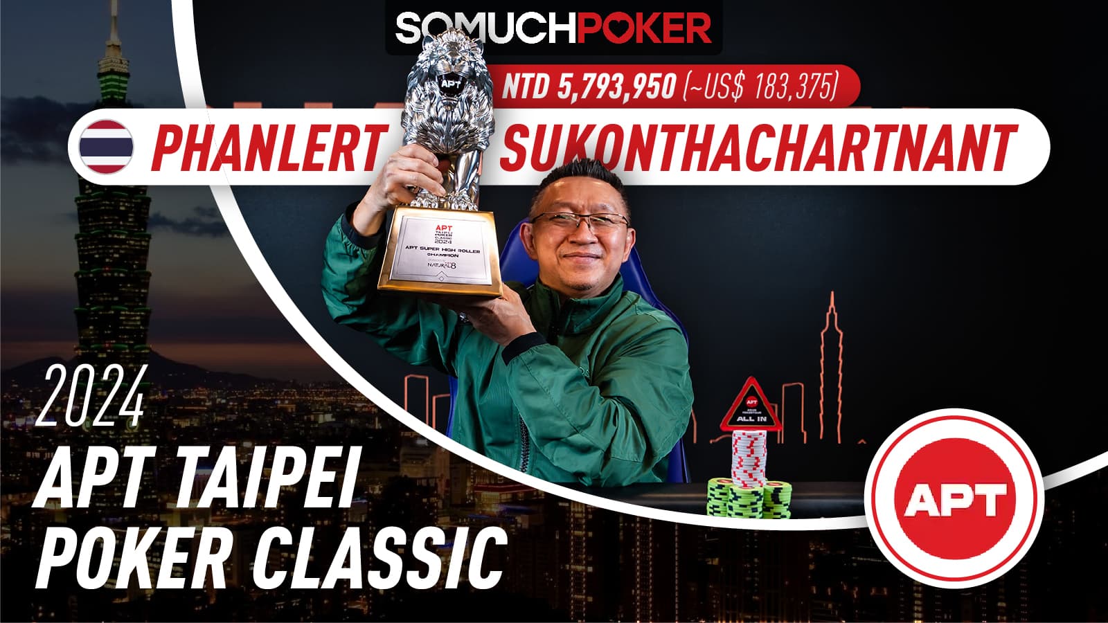 APT Taipei Poker Classic 2024: Keigo Kubo tops Main Event Flight A; Phanlert Sukonthachartnant, Isaac Phua, and Ravn Teo emerge triumphant