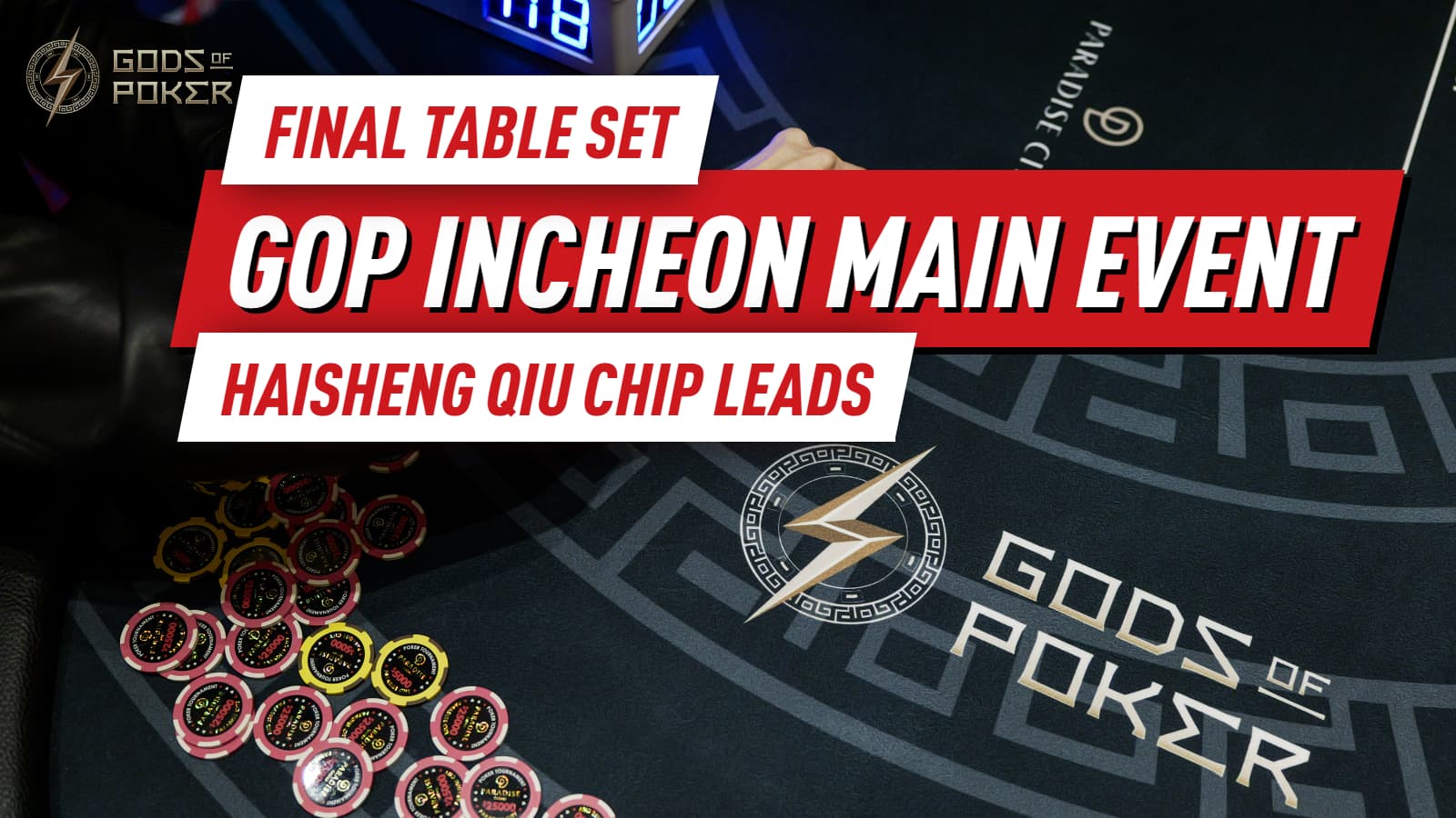 Haisheng Qiu Leads GOP Main Event Final Table as Lester Edoc Falls Short