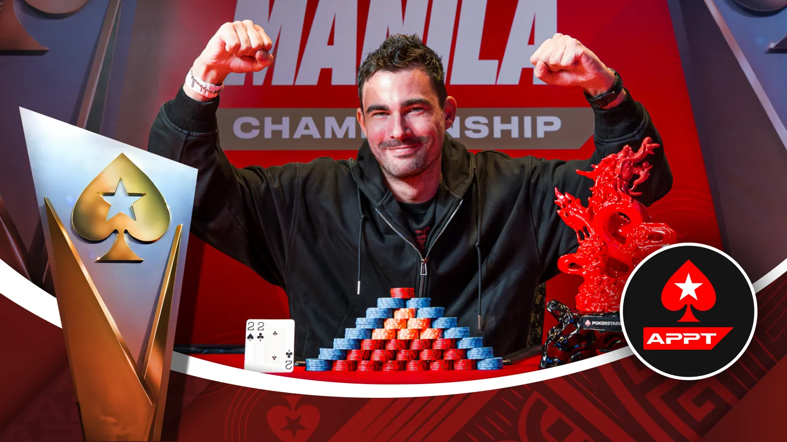 Patrik Demus Wins PokerStars Red Dragon for ₱4.03 Million at APPT Championship Manila