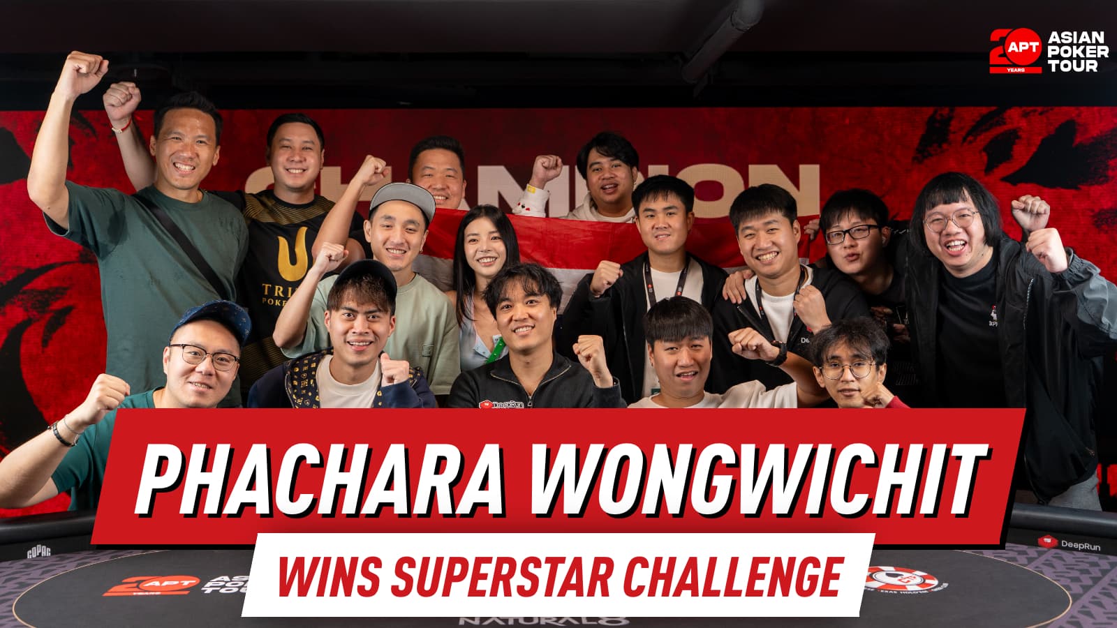 Phachara Wongwichit Wins Superstar Challenge As Main Event Hits 2,064 Entries In Day 7 Of APT Taipei 2026