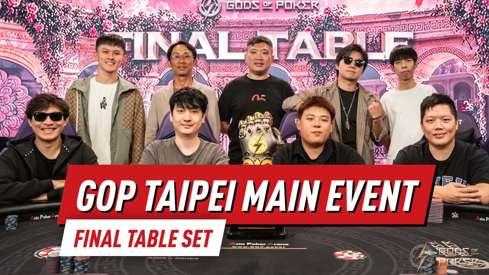 GOP Taipei Main Event Final Table Set, Tsu Yun Yang Leads the Final Nine