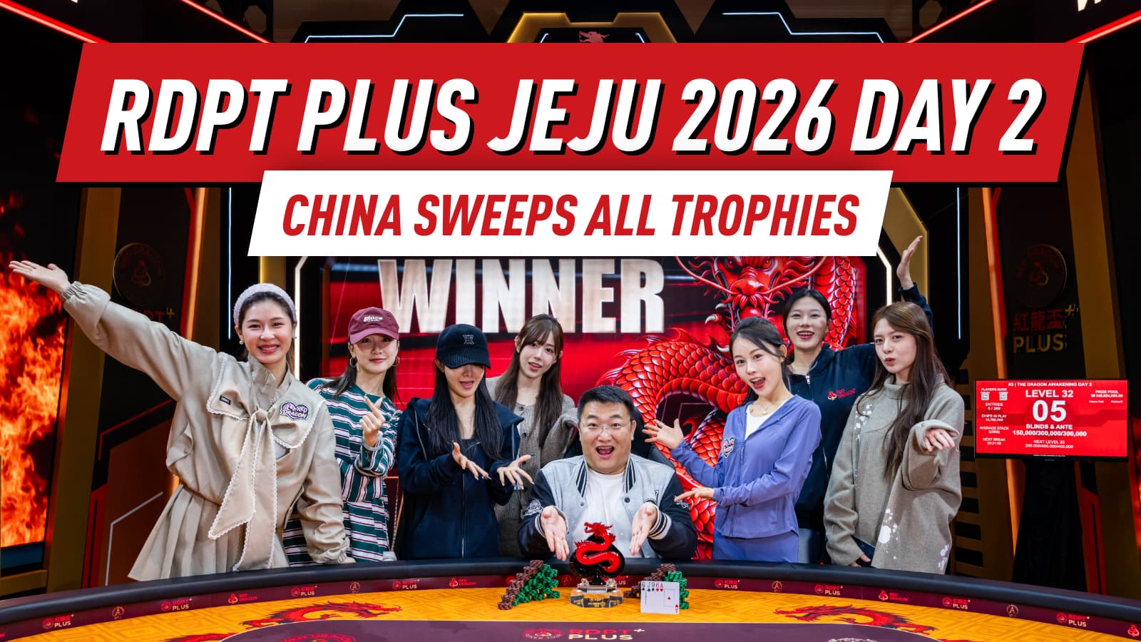 China Dominates Day 2 of RDPT Plus Jeju 2026 with Total Trophy Sweep; Weijue Cai and Jianting Cai Secure Major Titles