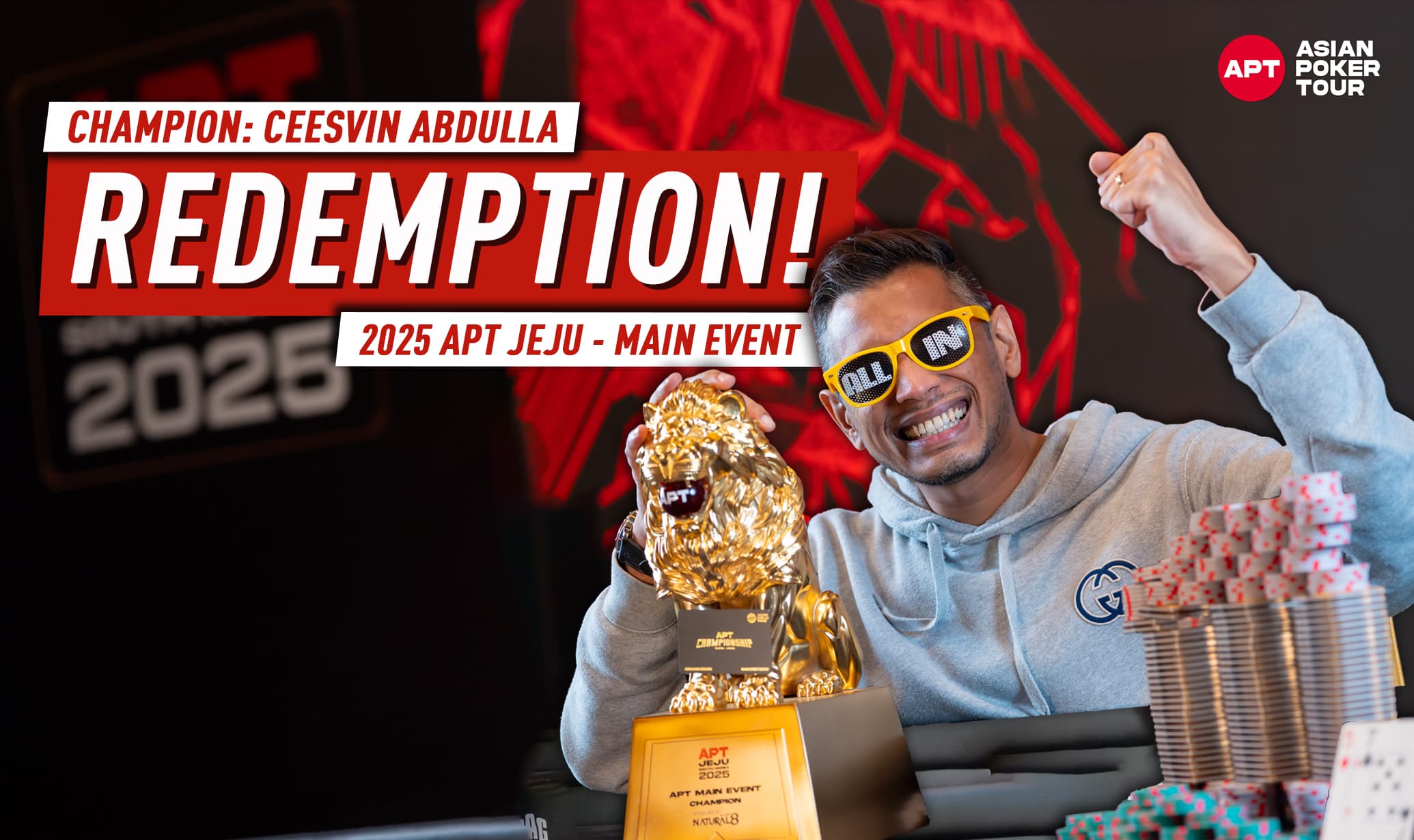 "Redemption!" Ceesvin Abdulla Clinches 2025 APT Jeju Main Event Title For ₩649.8M (~$460K)