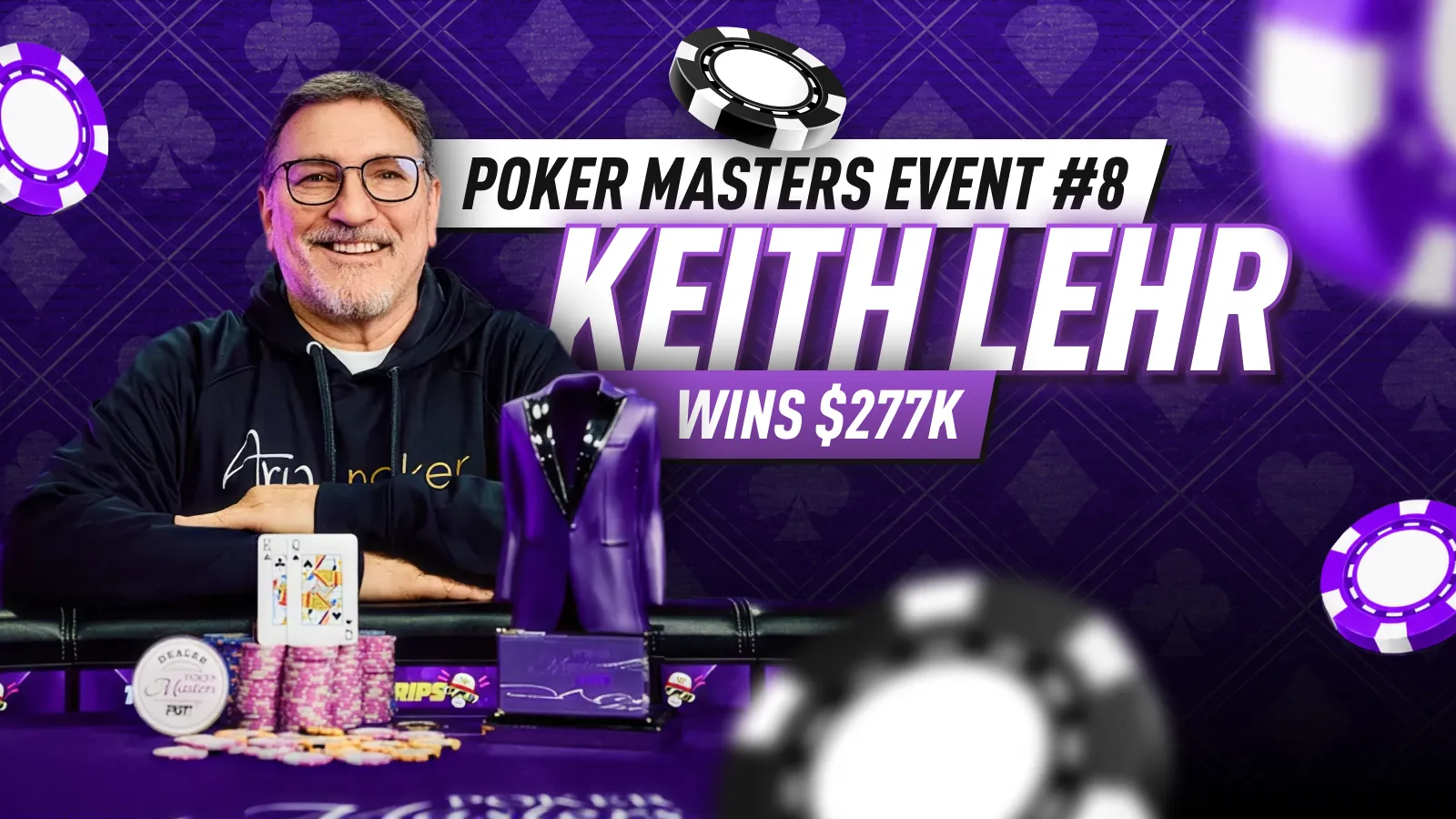 Keith Lehr Wins $277K After Heads-Up Cooler at Poker Masters