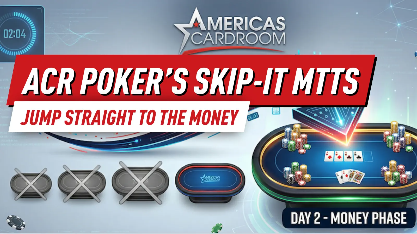 ACR Poker’s New AI-Powered Skip-It MTTs: Jump Straight to the Money