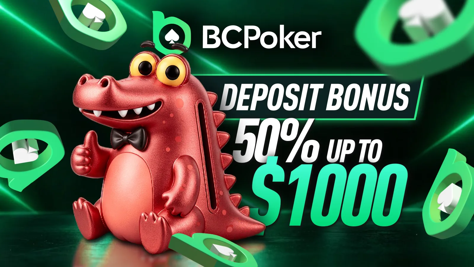 BCPoker Launches New 50% Deposit Bonus Up to $1,000