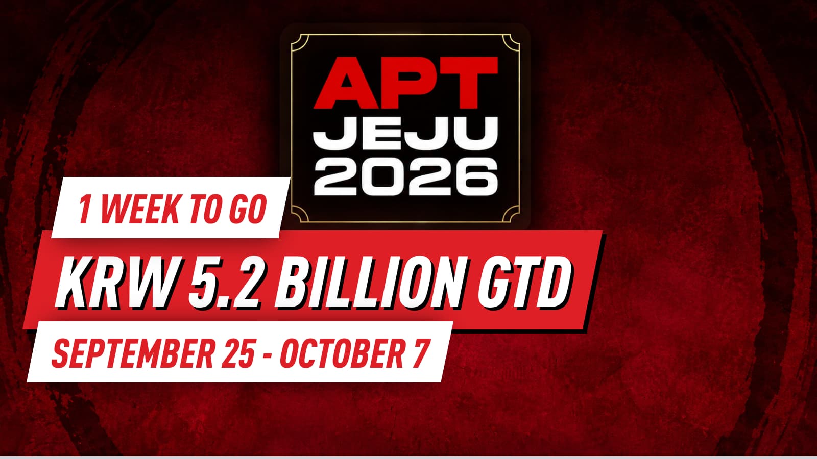 APT Jeju 2026 Approaching Soon: 135 Events and KRW 5.2B GTD