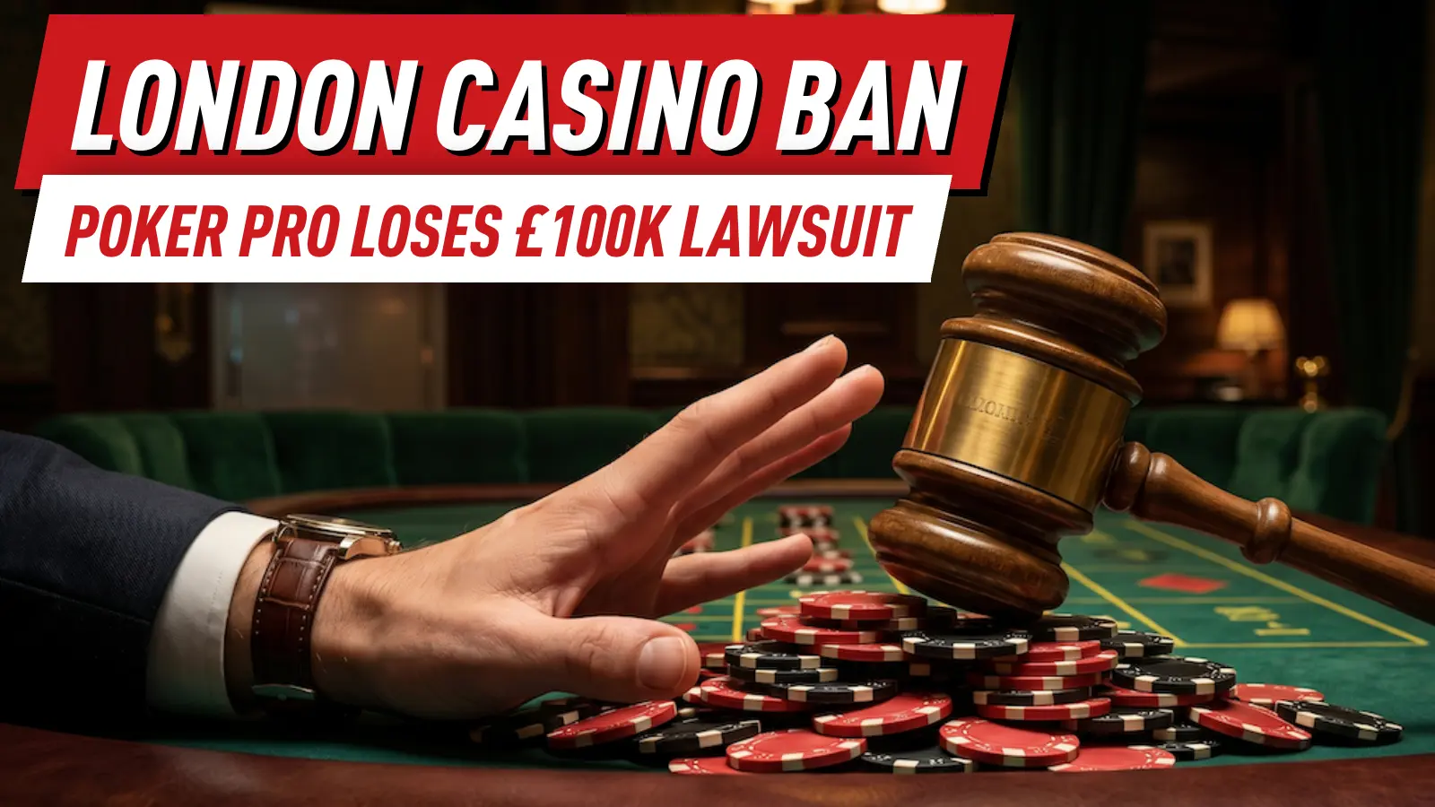 Poker Player Loses £100,000 Lawsuit After Hit-and-Run Ban