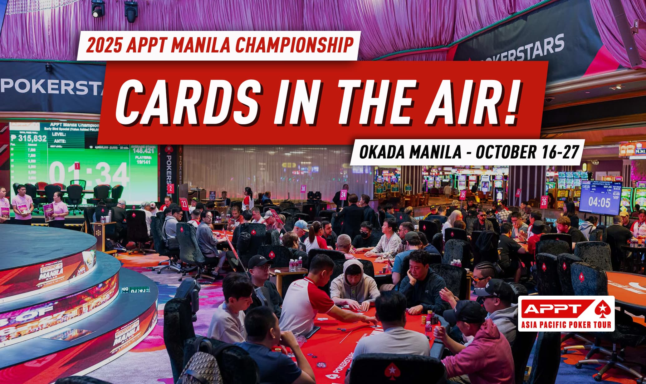 Cards in the Air! APPT Manila Championship 2025 Opens At Okada Manila feat. US$2.7M In Guarantees