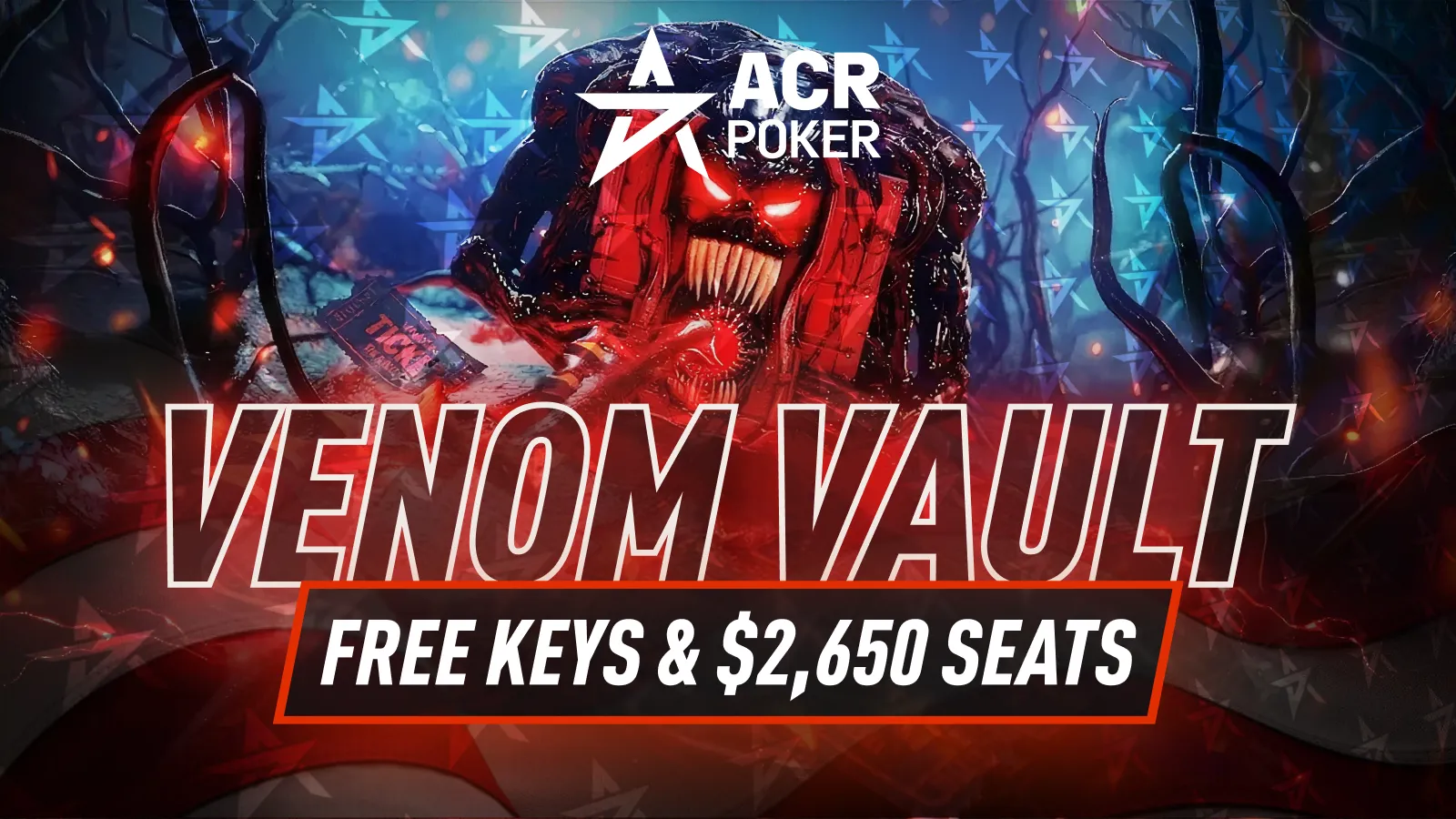ACR Poker Venom Vault: Free Keys & $2,650 Seats