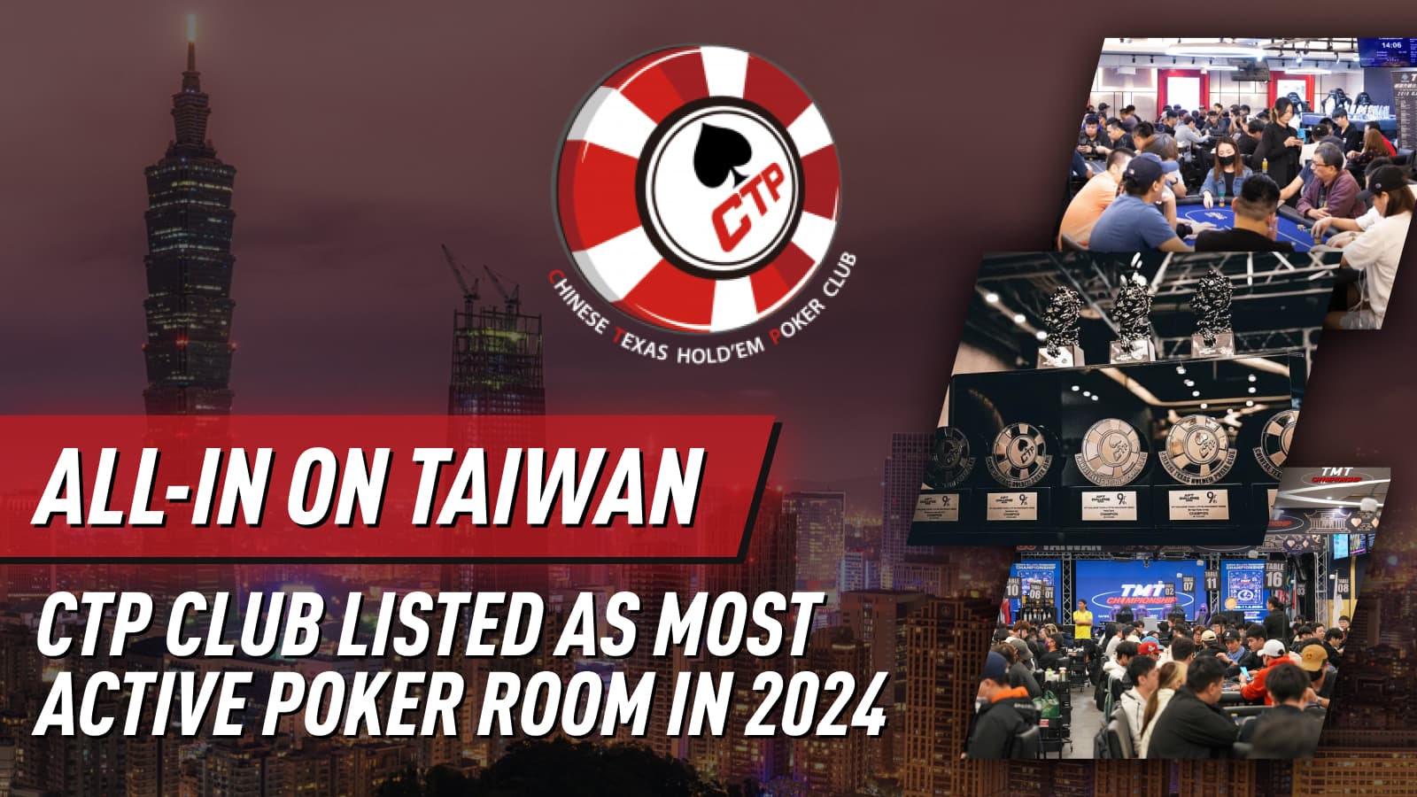 All-in on Taiwan: CTP Club Leads Global Poker Venue Rankings