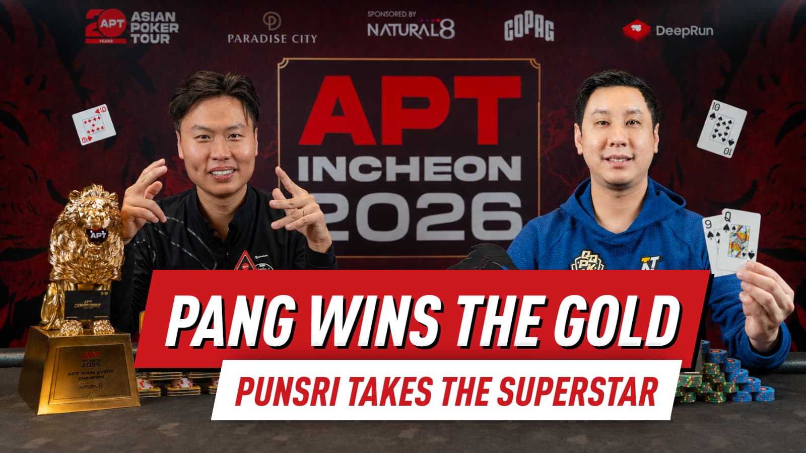 Stephen Pang and Punnat Punsri Capture Special Lions at APT Incheon
