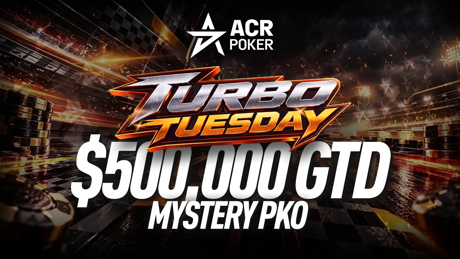 ACR Poker Launches Turbo Tuesday With 40+ Weekly Events and $500K Mystery PKO