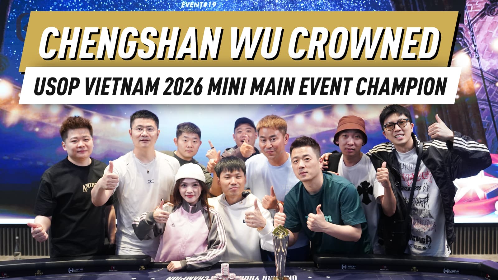 China’s Chengshan Wu Wins USOP Vietnam Ha Long Bay 2026 Mini Main Event for VND 3 Billion (~USD 113,760)