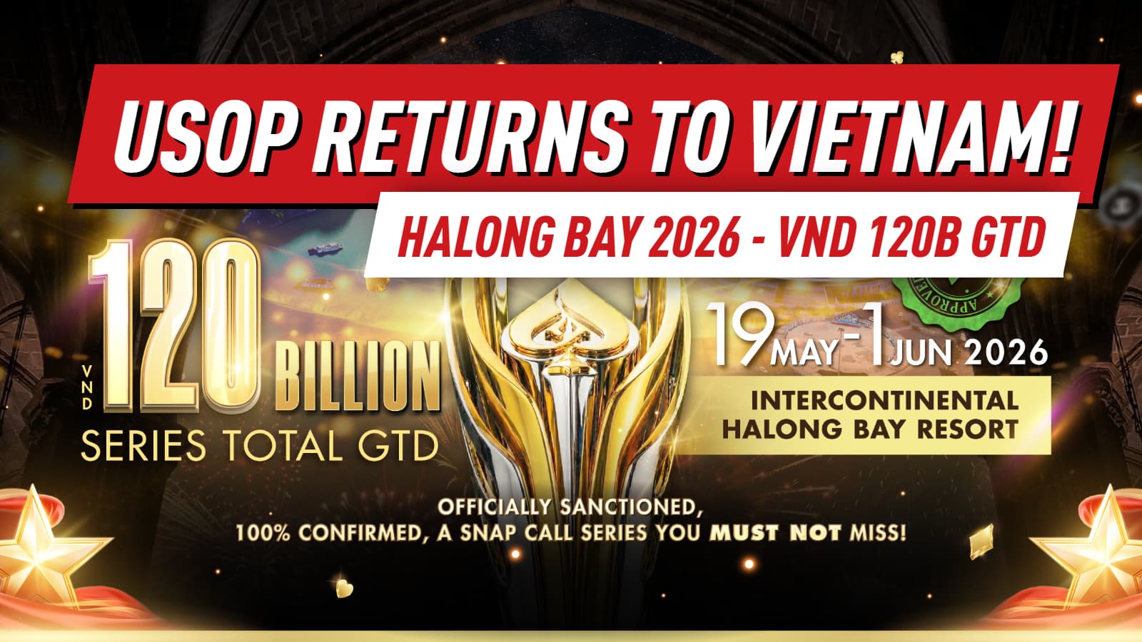 U Series Poker Announces New Festival at InterContinental HaLong Bay Resort