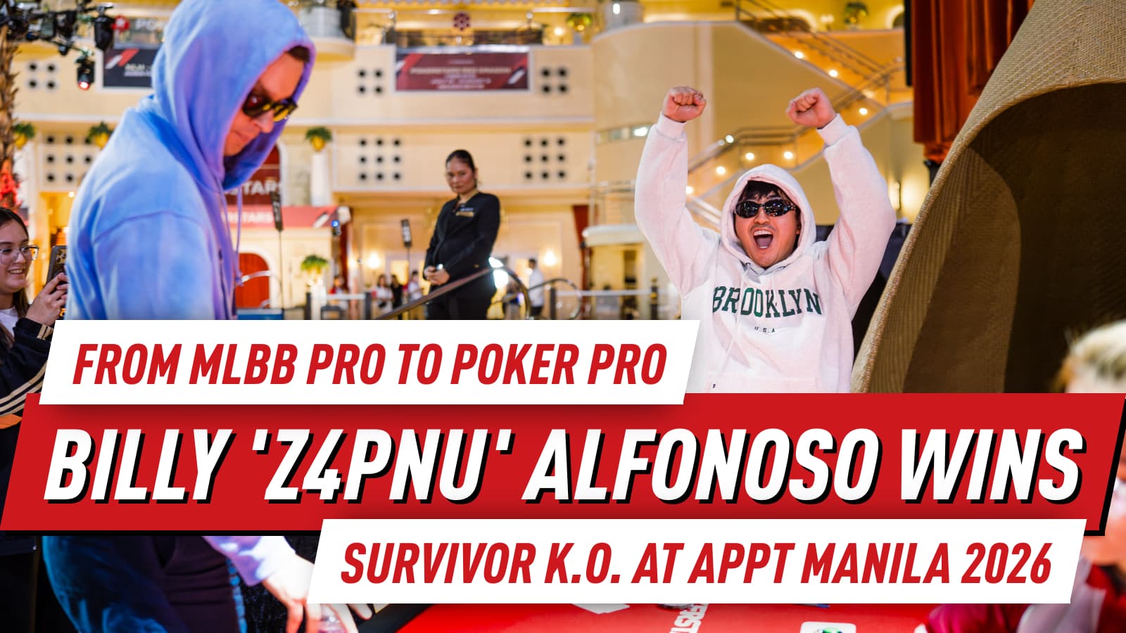Former MLBB Star Billy 'Z4pnu' Alfonoso Lands Career-Best Poker Victory as APPT Open Reaches Day 2