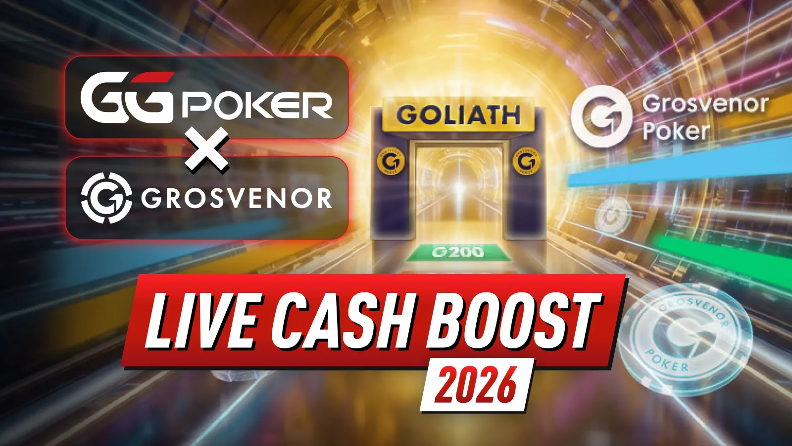 GGPoker Grosvenor Partnership - Live Cash Boost 2026