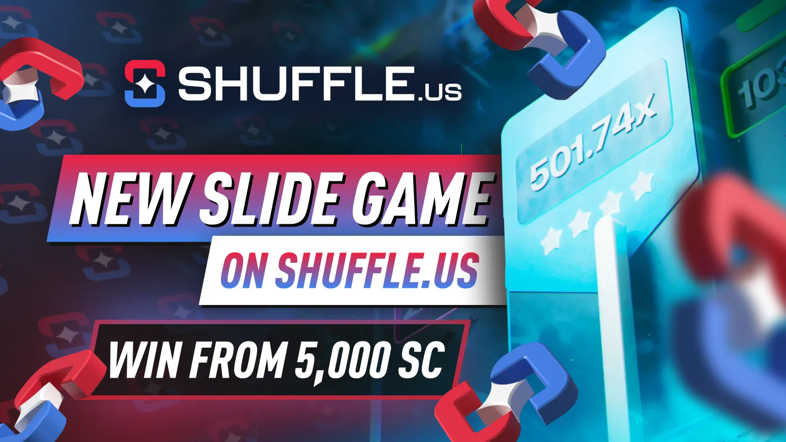 New Slide Game on Shuffle.us - Win From 5,000 SC