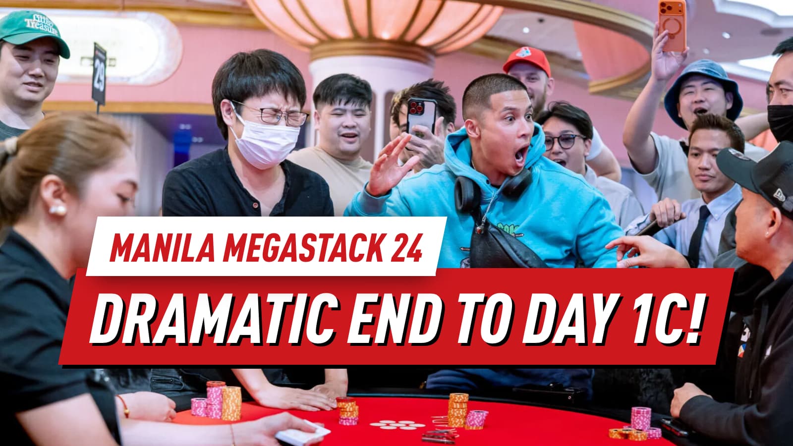 Manila Megastack 24 Main Event: Ziqiang Shi Leads 1c, Aces Cracked by Kings on Bubble