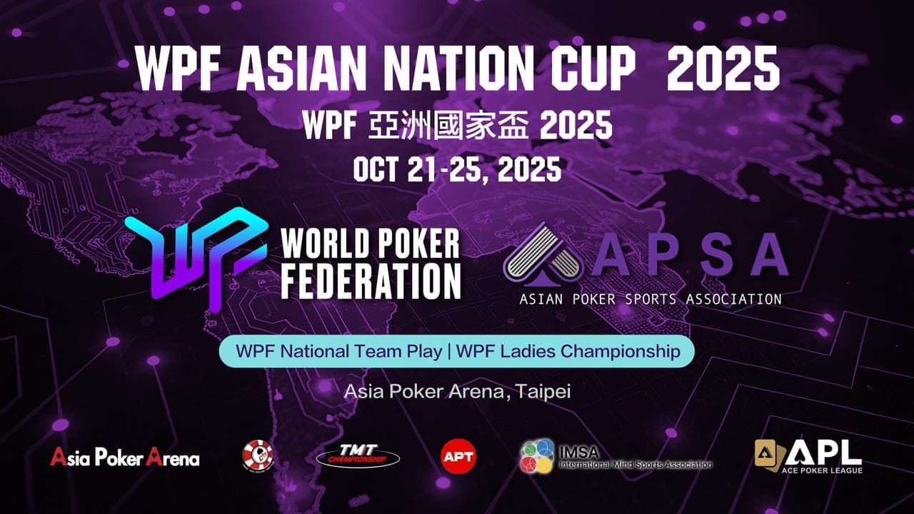 World Poker Federation Announces Inaugural WPF Asian Nations Cup in Taipei
