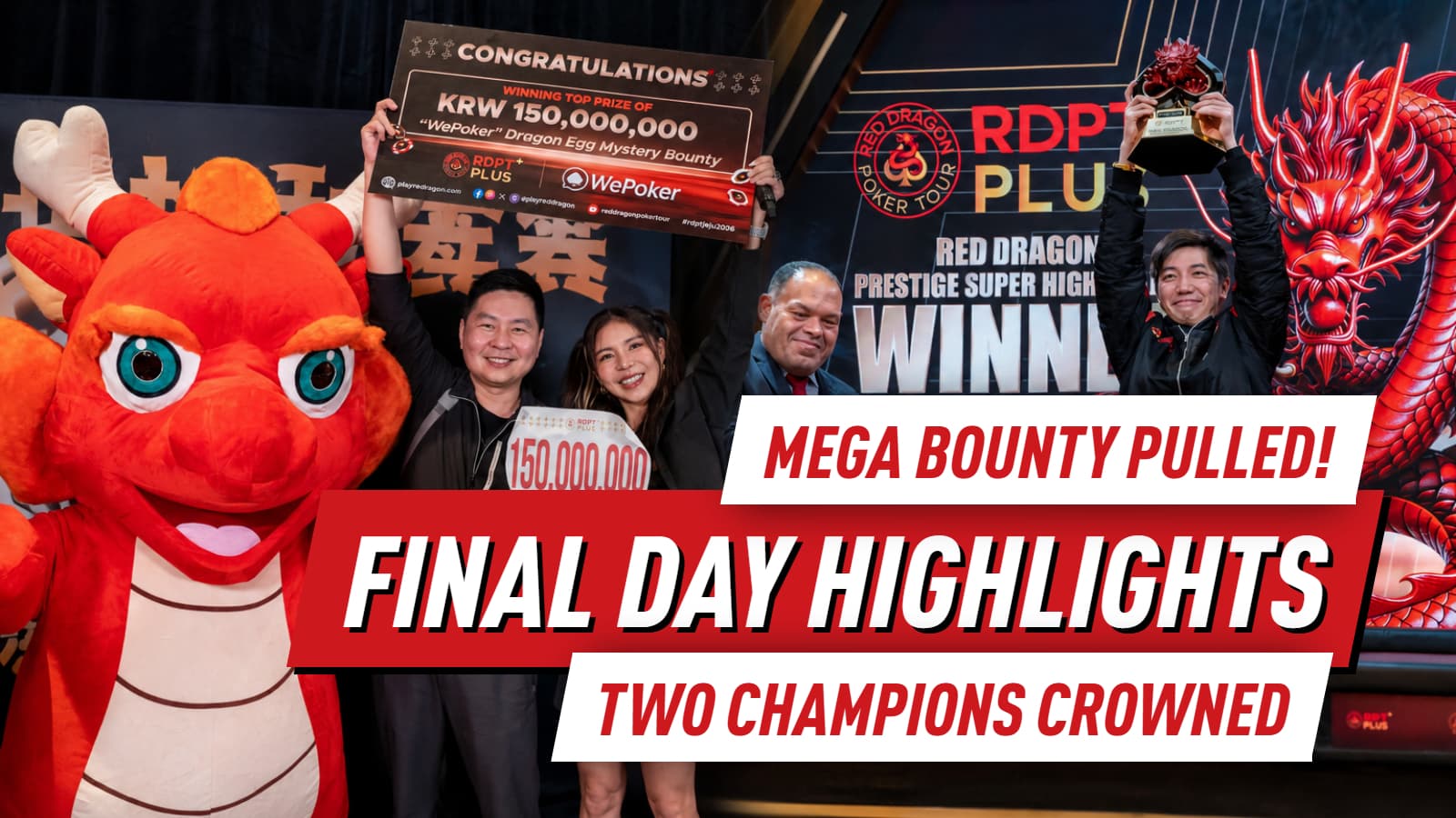 RDPT Plus Jeju Summer 2026 Ends With Two Major Champions And KRW 150 Million Bounty Pull