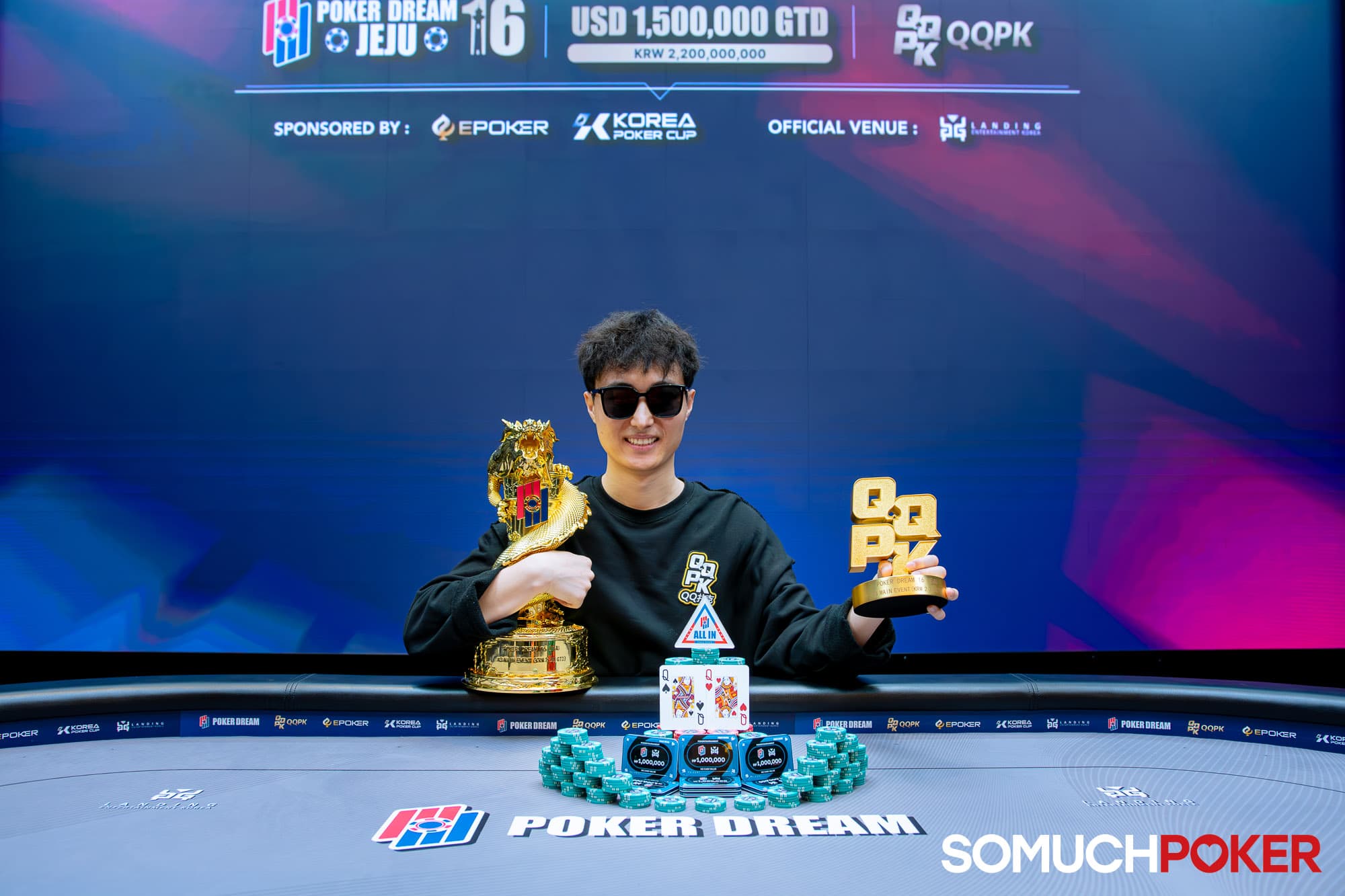 China's Li Dong Bulldozes Through Poker Dream Jeju Main Event Final Table