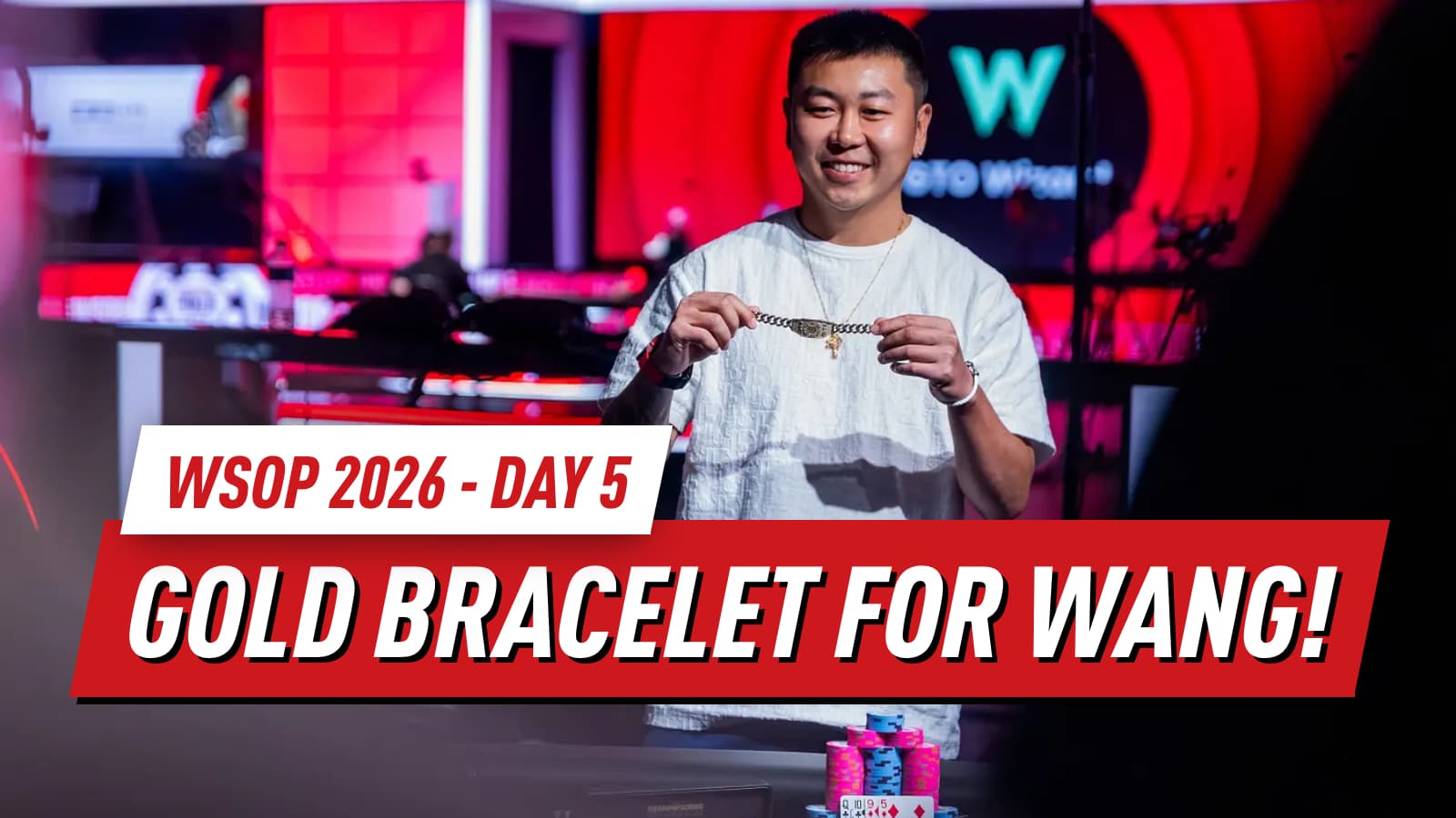 WSOP 2026 Day 5 Recap: Yang Wang and James Cheung Win Bracelets as Mini Mystery Millions Tops 20,000 Entries