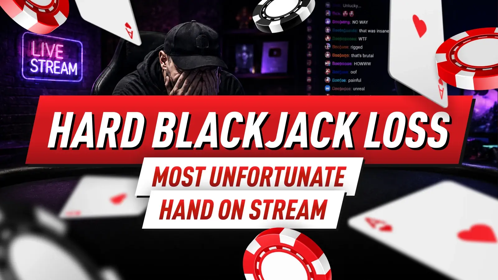 The Most Unfortunate Blackjack Loss Caught on Stream