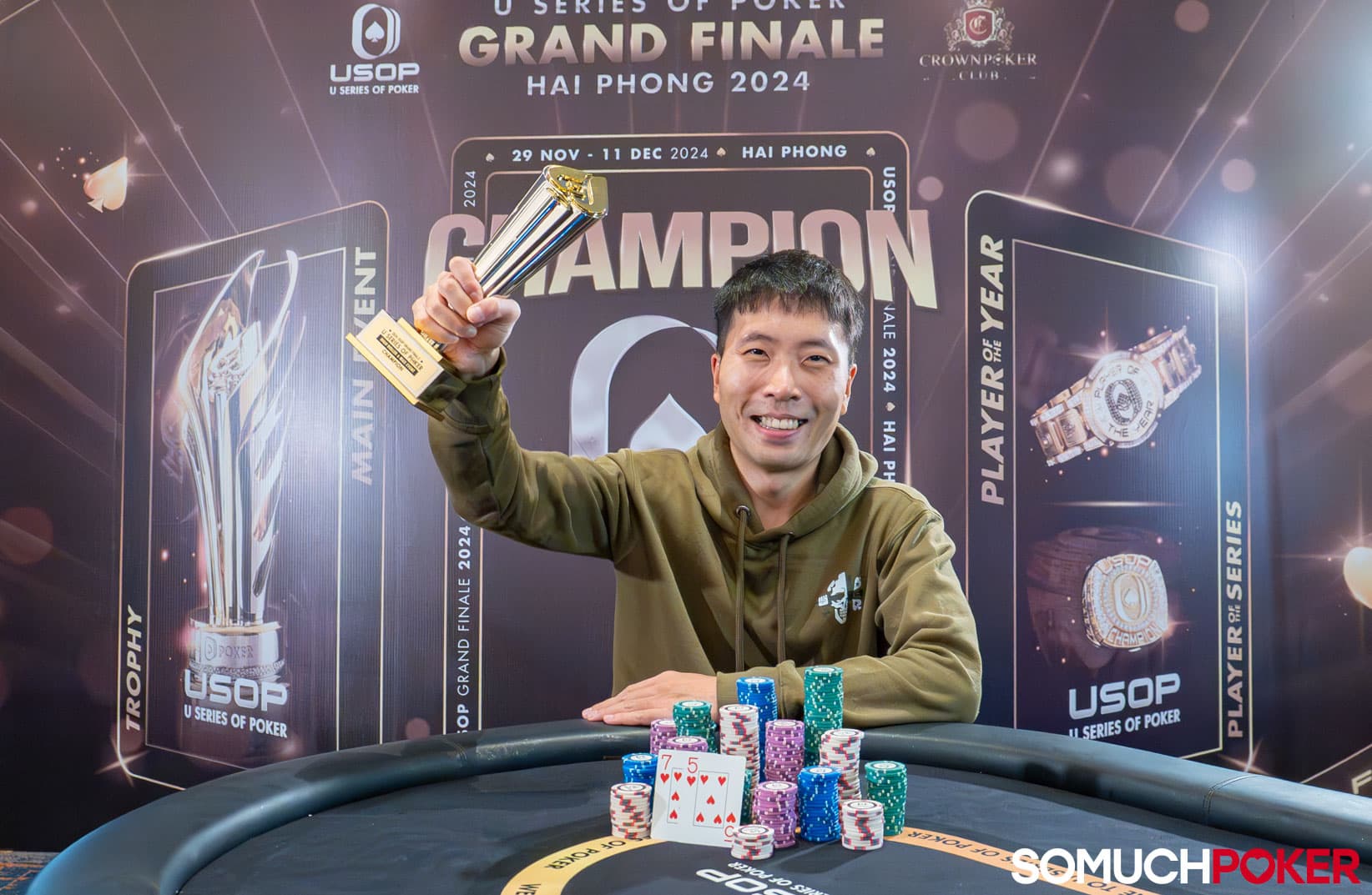 USOP Grand Finale 2024: Hon Cheong Lee Wins High Roller 6-Max; Mini Main To Crown A Champion