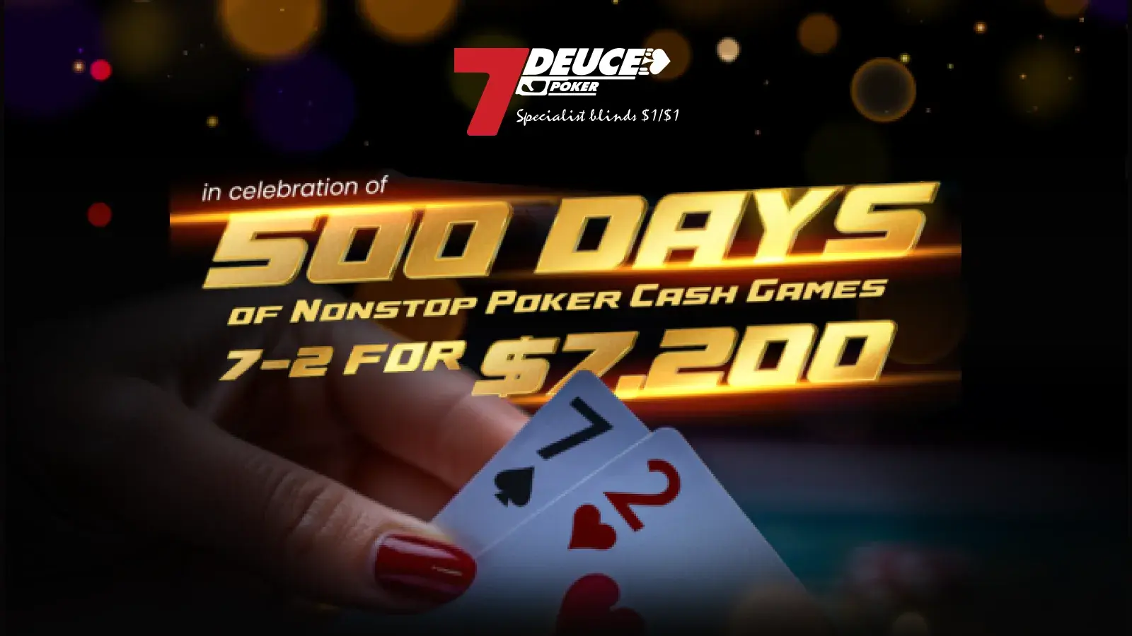 7Deuce Poker Room Marks 500 Days of Non-Stop Poker Action with an Epic Cash Game Festival