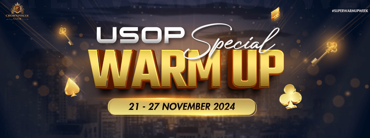 Crown Poker Club to Host USOP Special Warm Up Week Ahead of USOP Grand Finale