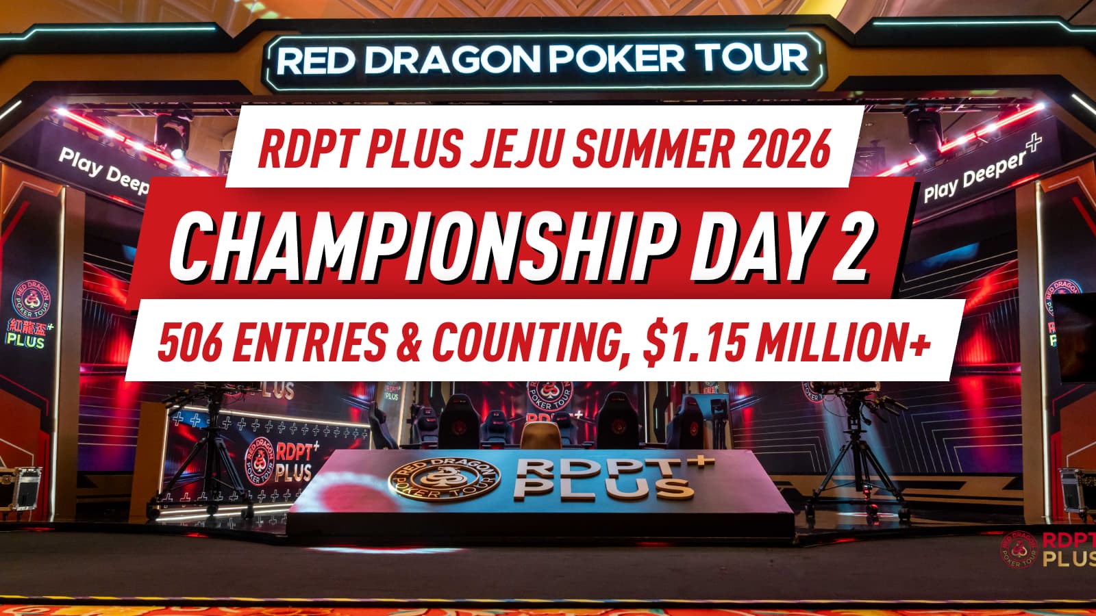 Guarantee in Sight: Yawei Deng Commands 179 Day 2 Survivors; Mini Main and 6K High Roller Start Today
