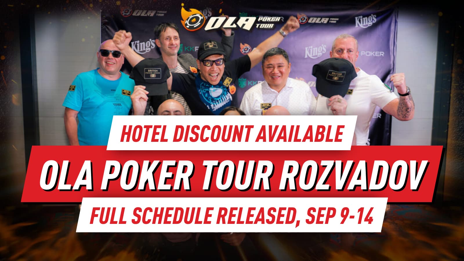 OLA Poker Tour Rozvadov 2026 Set for Sep 9–14 at King's Resort with $3 KKPoker Satellites & Exclusive Hotel Discounts