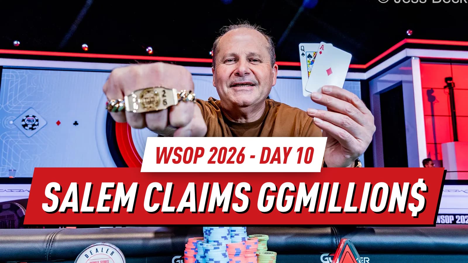 WSOP 2026 Day 10 Recap: Salem Wins GGMillion$; Vargas Wins Circuit Championship