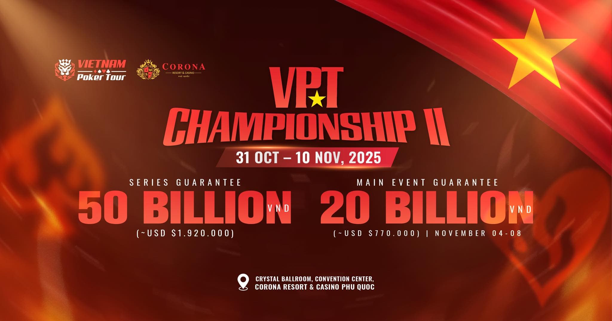 Games are underway at VPT Championship II in Phu Quoc Island ₫50 billion (~$1.92M) GTD