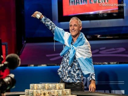 Damian Salas conquers the 2020 WSOP Main Event International