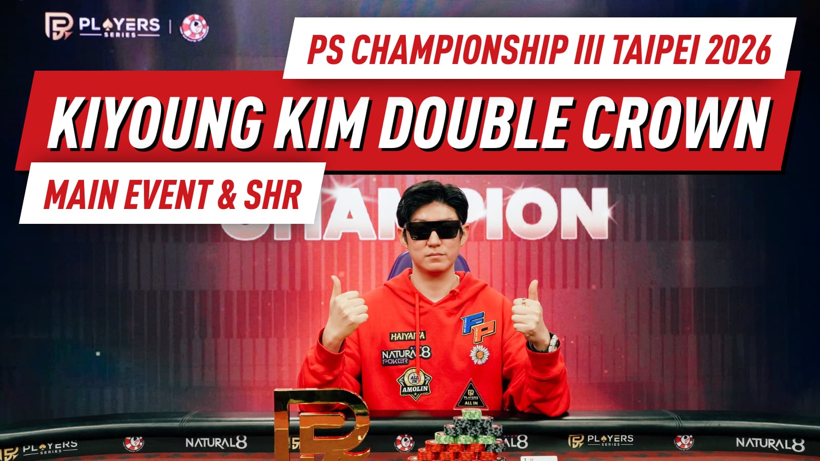 Kiyoung Kim Wins PS Championship III Taipei 2026 Main Event & SHR