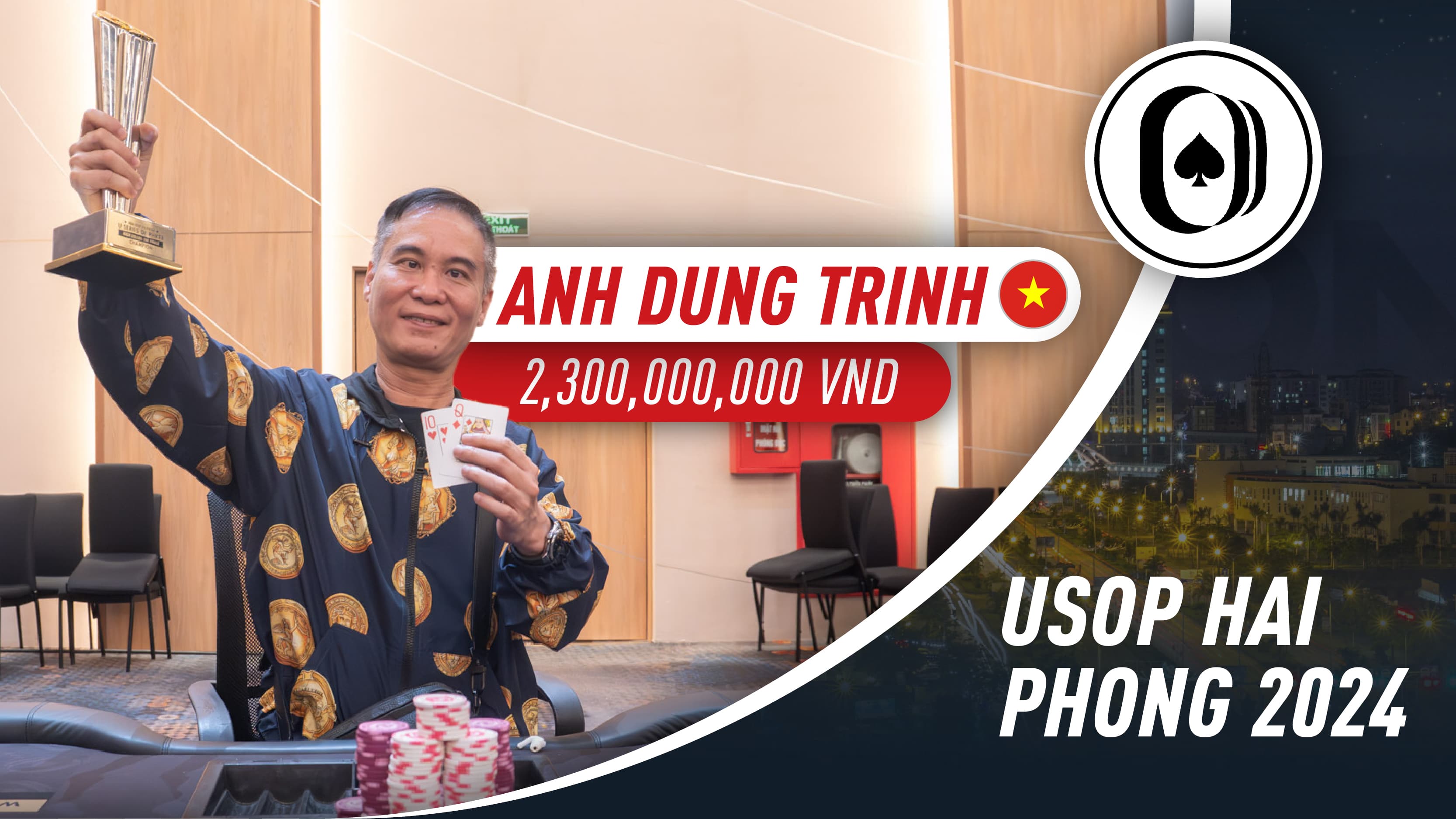 USOP Hai Phong Final Day winners: Anh Dung Trinh tops High Roller: The Finale; Last five trophies awarded