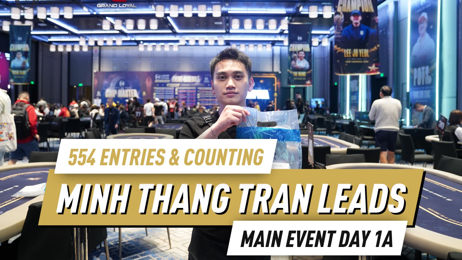 Minh Thang Tran Tops Main Event Day 1A, Peng Chen Leads Player of the Series at USOP Vietnam 2026