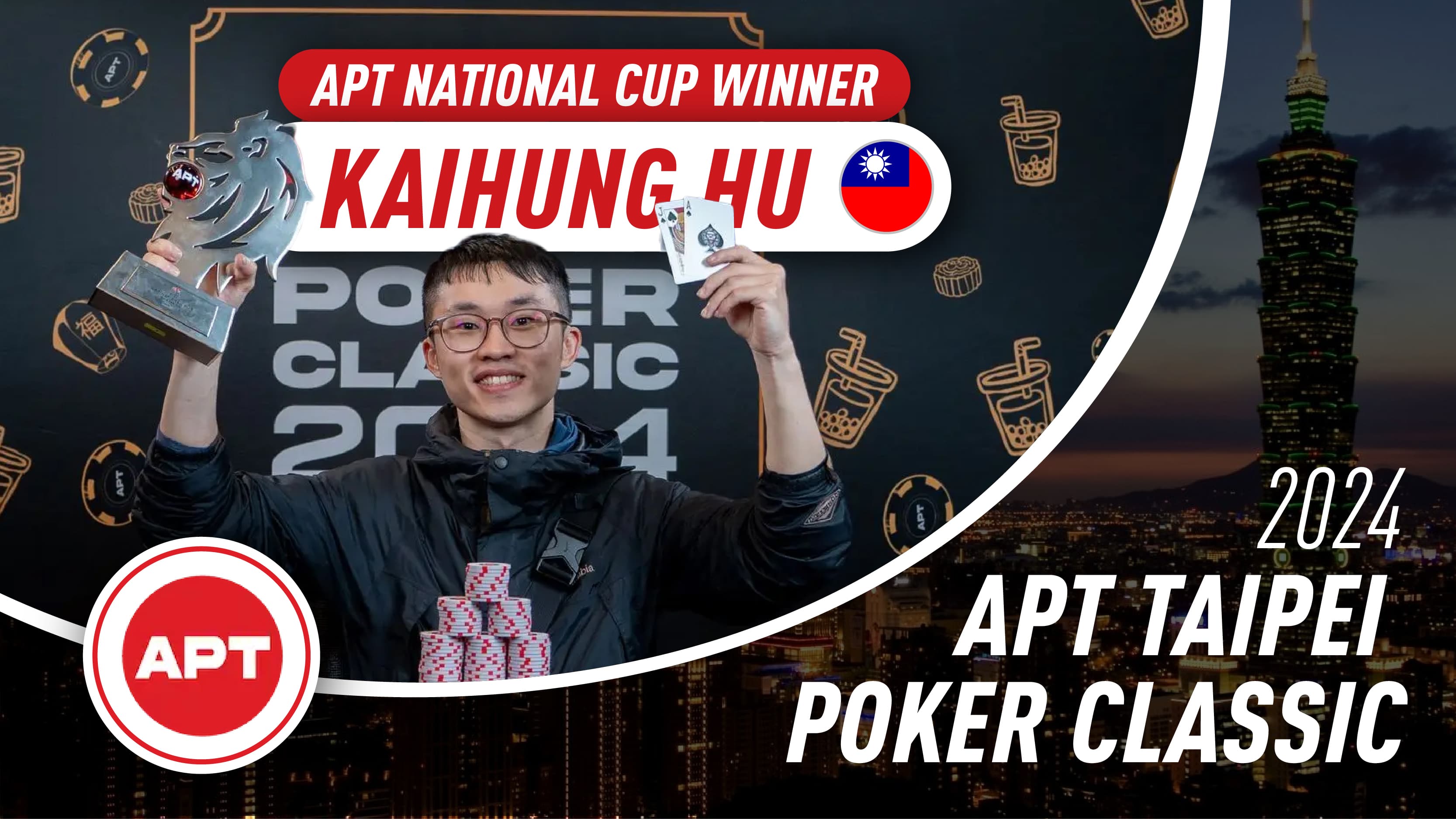 APT Taipei Poker Classic 2024: Kaihung Hu takes down APT National Cup; Joseph Wilkinson joins winner spotlight; Main Event underway
