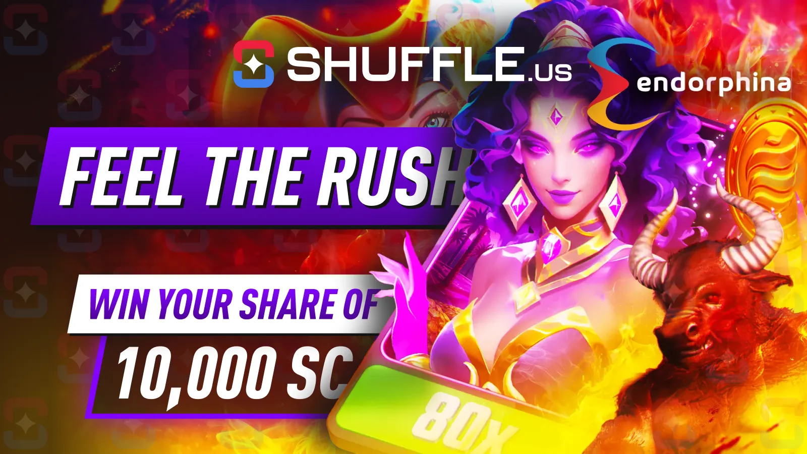 Shuffle.us Feel the Rush: Win a Share of 10,000 SC